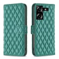 For Tecno Pova 5 Diamond Lattice Wallet Flip Leather Phone Case(Green)