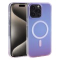 For iPhone 15 Pro Mutural MagSafe Magnetic Gradient Phone Case(Purple)