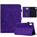 For Lenovo Tab P11 Gen 2 Rhombus TPU Smart Leather Tablet Case(Purple)