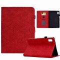 For Lenovo Tab P11 Gen 2 Rhombus TPU Smart Leather Tablet Case(Red)