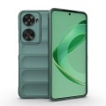 For Huawei nova 11 SE Magic Shield TPU + Flannel Phone Case(Dark Green)