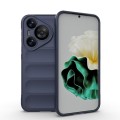 For Huawei Pura 70 Magic Shield TPU + Flannel Phone Case(Dark Blue)
