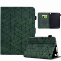 For Amazon Fire 7 2022 Rhombus TPU Smart Leather Tablet Case(Green)