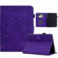 For Amazon Kindle Paperwhite 4/3/2/1 Rhombus TPU Smart Leather Tablet Case(Purple)