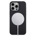For iPhone 14 Pro Max Wheat MagSafe Magnetic Straw Material + TPU Phone Case(Black)