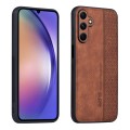 For Samsung Galaxy A05s AZNS 3D Embossed Skin Feel Phone Case(Brown)