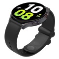 18mm Universal Solid Color Reverse Buckle Silicone Watch Band(Black)