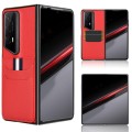 For Honor Magic V2 RSR Porsche Design Litchi Texture Card Slots Back Cover Phone Case(Red)