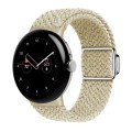 For Google Pixel Watch / Watch 2 Nylon Loop Magnetic Buckle Watch Band(Colorful Starlight)