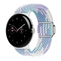 For Google Pixel Watch / Watch 2 Nylon Loop Magnetic Buckle Watch Band(Violets)