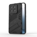 For Xiaomi 14 Pro 5G Punk Armor 2 in 1 PC + TPU Phone Case with Holder(Black)