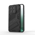 For Xiaomi 14 5G Punk Armor 2 in 1 PC + TPU Phone Case with Holder(Black)