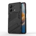 For Xiaomi Redmi Note 13R Pro 5G Punk Armor 2 in 1 PC + TPU Phone Case with Holder(Black)