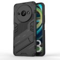 For Xiaomi Redmi A3 4G Global Punk Armor 2 in 1 PC + TPU Phone Case with Holder(Black)