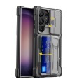 For Samsung Galaxy S24 Ultra 5G Full Coverage Phone Case with Holder / Card Slot(Grey)