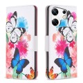For Infinix Zero 30 4G Colored Drawing Pattern Leather Phone Case(Butterflies)