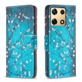 For Infinix Note 30 Pro Colored Drawing Pattern Leather Phone Case(Plum Blossom)
