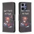 For Infinix Note 30 VIP Colored Drawing Pattern Leather Phone Case(Bear)