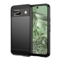 For Google Pixel 8a Carbon Fiber Brushed Texture TPU Phone Case(Black)