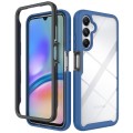 For Samsung Galaxy A05s Starry Sky Solid Color Shockproof TPU Clear PC Phone Case(Dark Blue)