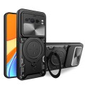 For Google Pixel 8 Pro 5G CD Texture Sliding Camshield Magnetic Holder Phone Case(Black)