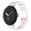 For Google Pixel Watch 2 / Pixel Watch Leather Watch Band(White)