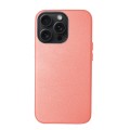 For iPhone 15 Pro Lamb Grain PU Back Cover Phone Case(Pink)