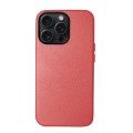 For iPhone 15 Pro Lamb Grain PU Back Cover Phone Case(Red)