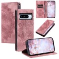For Google Pixel 8 Pro Totem Embossed Magnetic Leather Phone Case(Rose Gold)