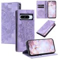 For Google Pixel 8 Pro Totem Embossed Magnetic Leather Phone Case(Purple)