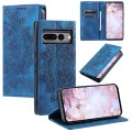 For Google Pixel 7 Pro Totem Embossed Magnetic Leather Phone Case(Blue)