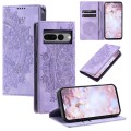 For Google Pixel 7 Pro Totem Embossed Magnetic Leather Phone Case(Purple)