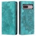 For Google Pixel 7 Totem Embossed Magnetic Leather Phone Case(Green)