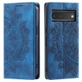 For Google Pixel 6 Totem Embossed Magnetic Leather Phone Case(Blue)