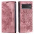 For Google Pixel 6 Totem Embossed Magnetic Leather Phone Case(Rose Gold)
