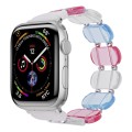 For Apple Watch SE 2023 44mm Stretch Resin Watch Band(Colorful)