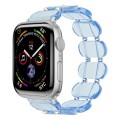 For Apple Watch SE 2023 40mm Stretch Resin Watch Band(Transparent Blue)