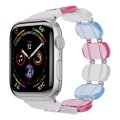 For Apple Watch Series 7 45mm Stretch Resin Watch Band(Colorful)