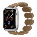For Apple Watch Series 5 44mm Stretch Resin Watch Band(Cold Brown)