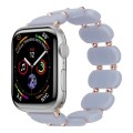 For Apple Watch Series 4 44mm Stretch Resin Watch Band(Blue Ocean)