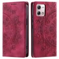 For Motorola Moto G Stylus 2023 4G Totem Embossed Magnetic Leather Phone Case(Red)