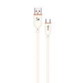 TOTU CB-6-T 25W USB to USB-C / Type-C Silicone Data Cable, Length: 1m(Beige)
