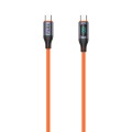 TOTU CB-7-CC 100W USB-C / Type-C to Type-C Digital Display Fast Charging Silicone Cable, Length: 1m(