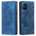 For Xiaomi Redmi Note 12S 4G Global Totem Embossed Magnetic Leather Phone Case(Blue)