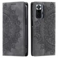 For Xiaomi Redmi Note 10 Pro 4G Global Totem Embossed Magnetic Leather Phone Case(Grey)