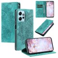 For Xiaomi Redmi Note 12 4G Global Totem Embossed Magnetic Leather Phone Case(Green)