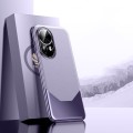 For Huawei nova 12 Electroplated Imitation Ultimate Design PC + Leather Phone Case(Purple)