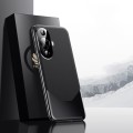 For Huawei nova 12 Lite Electroplated Imitation Ultimate Design PC + Leather Phone Case(Black)
