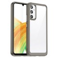 For Samsung Galaxy A25 5G Colorful Series Acrylic Hybrid TPU Phone Case(Transparent Grey)
