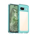 For Google Pixel 8a Colorful Series Acrylic Hybrid TPU Phone Case(Transparent Blue)